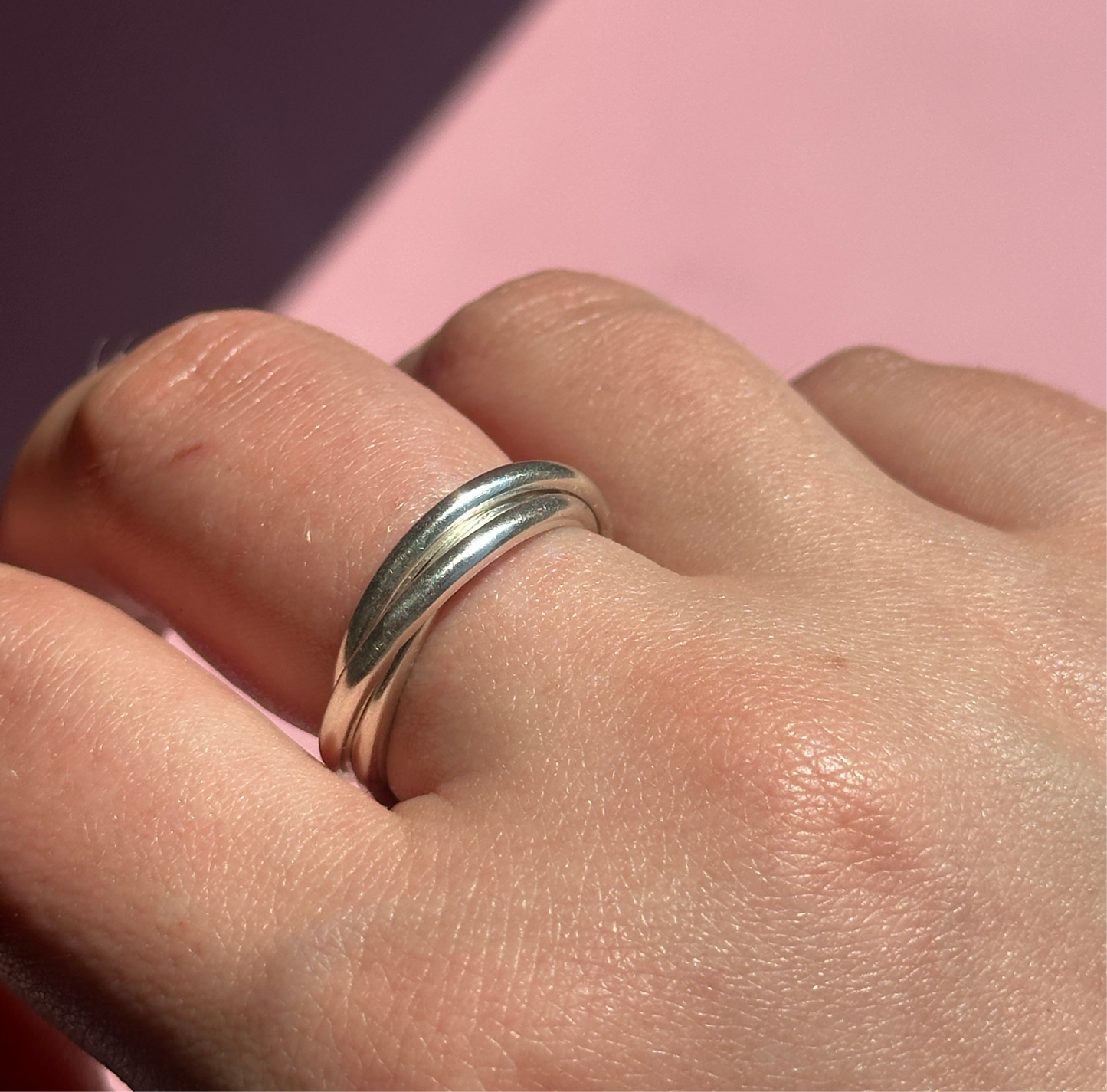Chunky 3 Band Rolling Ring