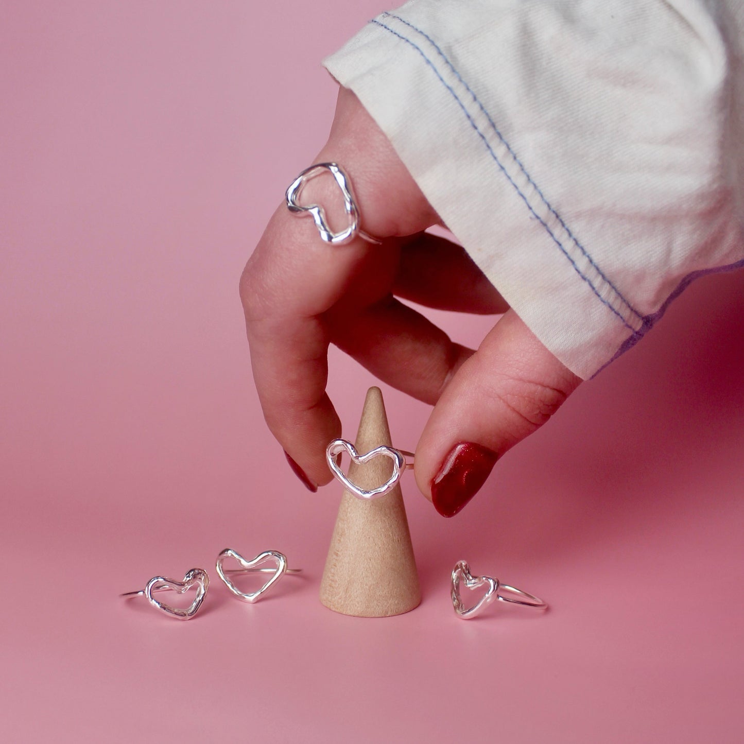 Melted Heart Ring