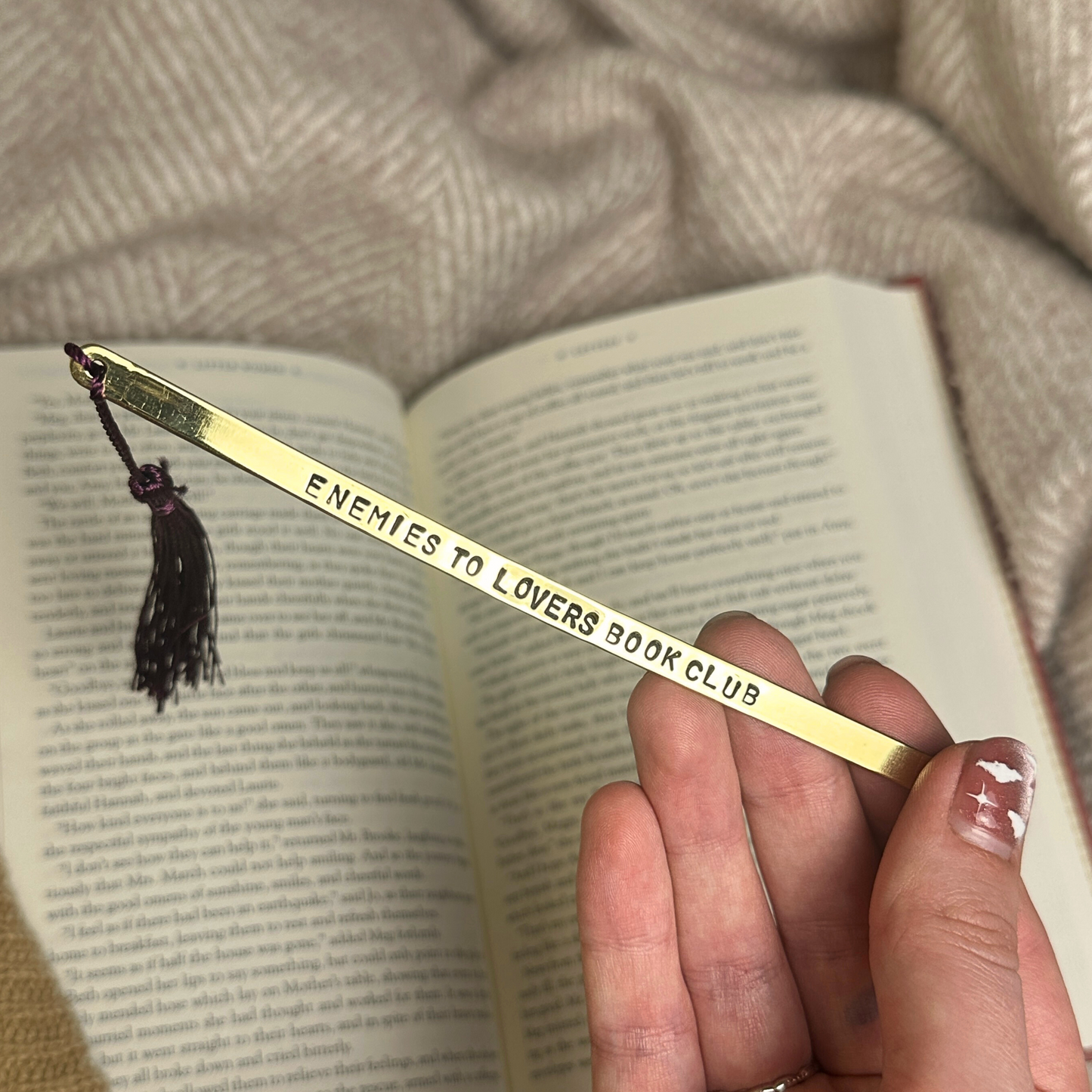 Luxury Stamped Brass Bookmark