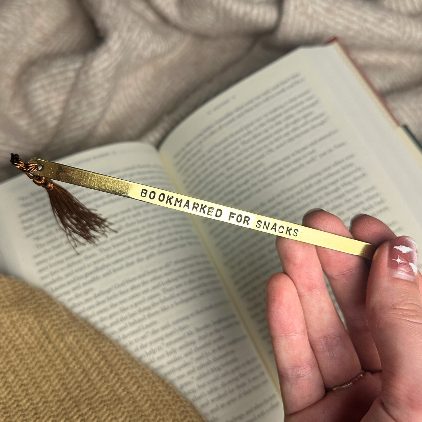 Luxury Stamped Brass Bookmark