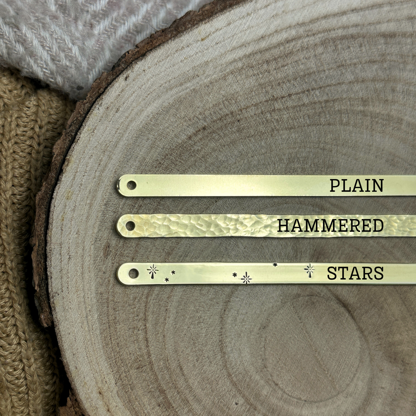 Luxury Stamped Brass Bookmark