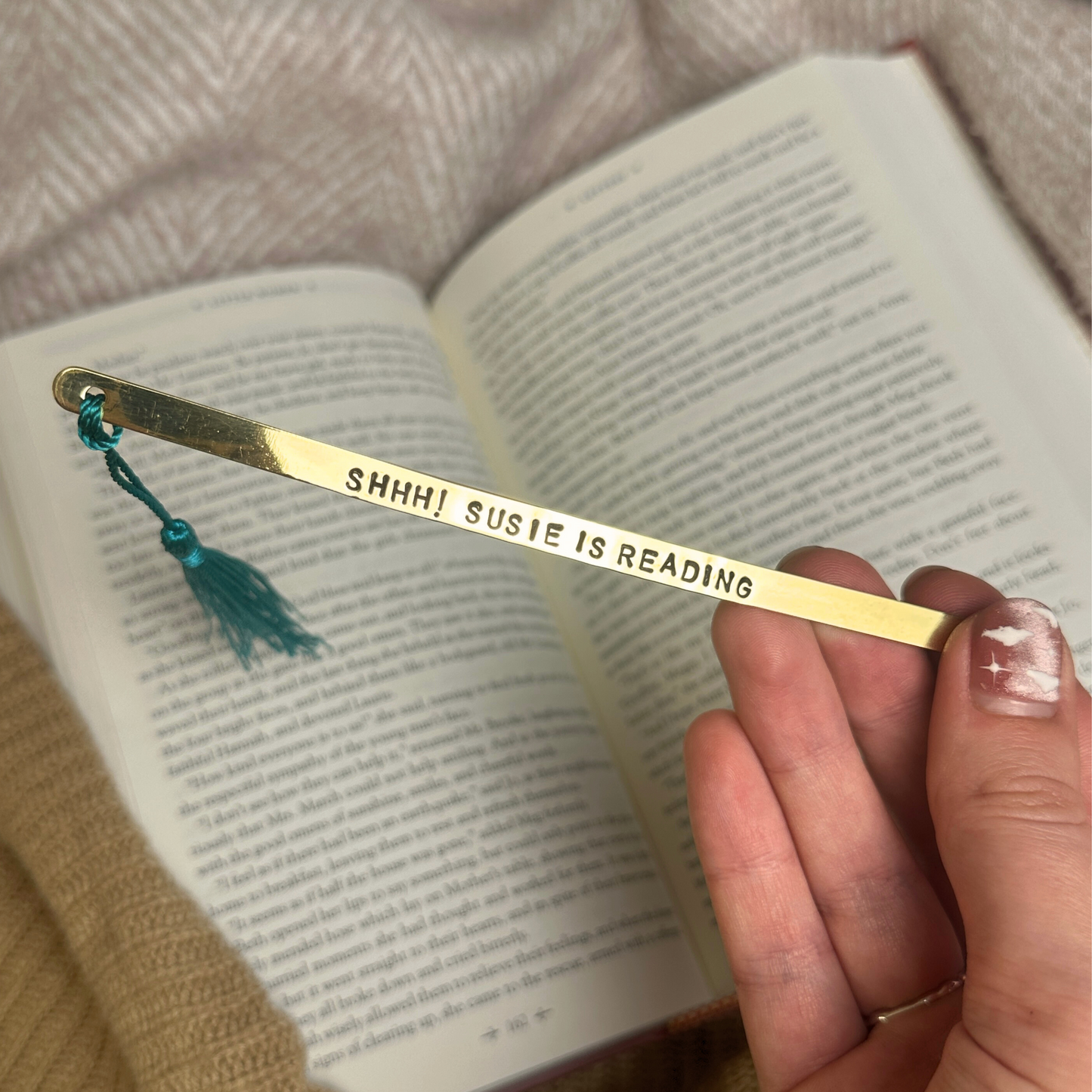 Luxury Stamped Brass Bookmark
