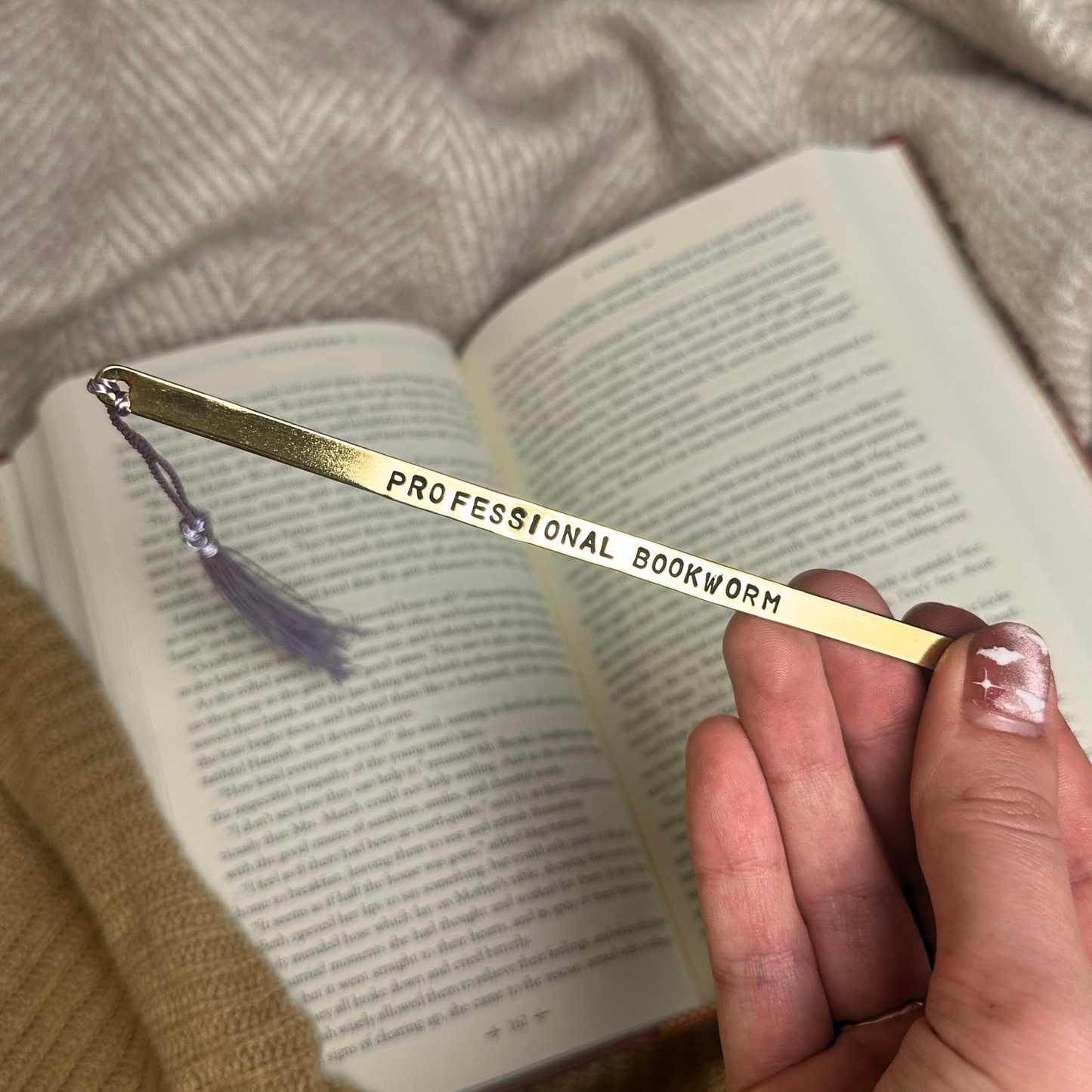 Luxury Stamped Brass Bookmark