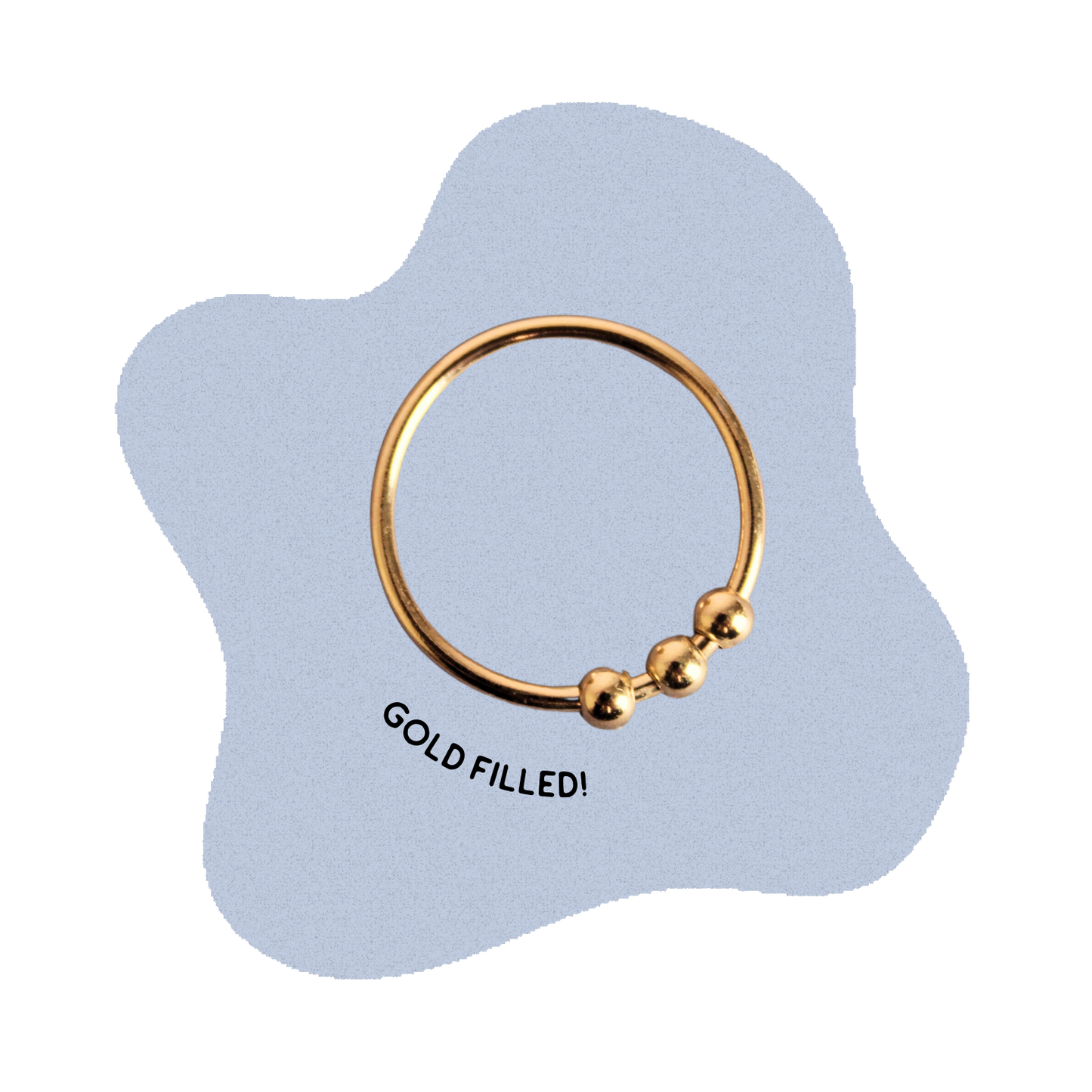 Gold Filled Anxiety Ring