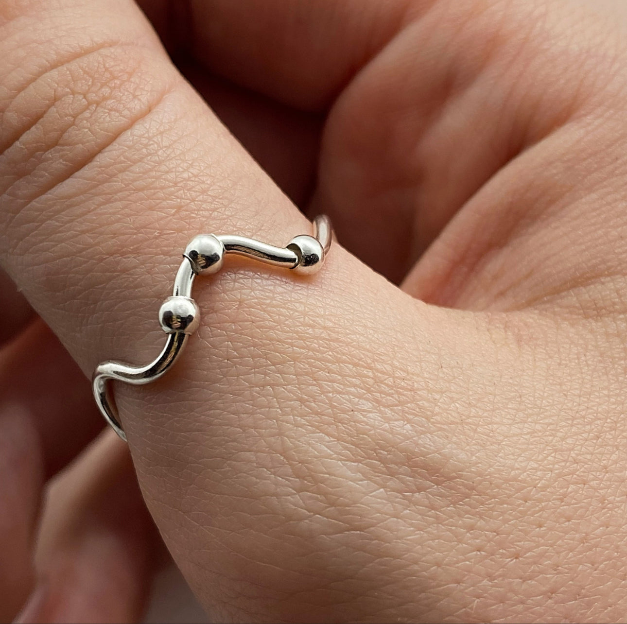 Wavey Anxiety Ring