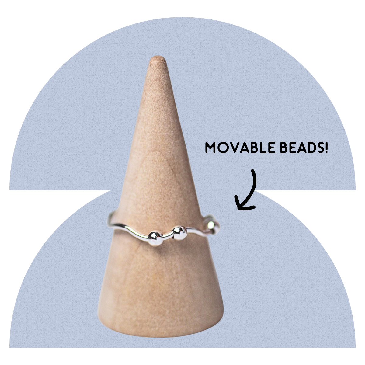 Wavey Anxiety Ring